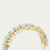 Lenni | Oval Diamond Band