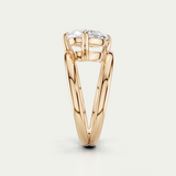 Lottie | Pear Diamond Double Band Ring