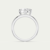 Lottie | Pear Diamond Double Band Ring