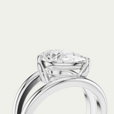 Lottie | Pear Diamond Double Band Ring