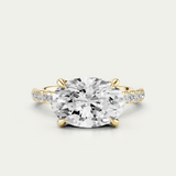 Myra | East West Oval Diamond Set Band Ring