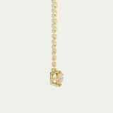 Pear Diamond East West Solitaire Necklace