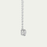 Pear Diamond East West Solitaire Necklace