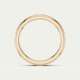River | Oval Diamond Inlay Band