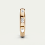 River | Oval Diamond Inlay Band