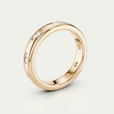 River | Oval Diamond Inlay Band