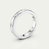 River | Oval Diamond Inlay Band