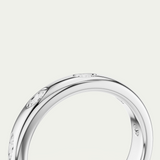 River | Oval Diamond Inlay Band