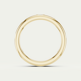 River | Oval Diamond Inlay Band