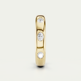River | Oval Diamond Inlay Band
