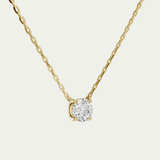 Round Diamond Solitaire Necklace