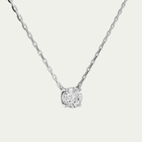 Round Diamond Solitaire Necklace