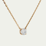 Round Diamond Solitaire Necklace
